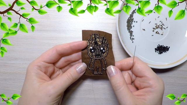 Брошь из бисера Грут своими руками | Brooch Groot | Супер герой Marvel | DIY tutorial