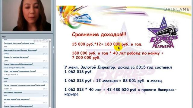 История успеха о.з. Старший Золотой Диля Каипова от 14.03.2016