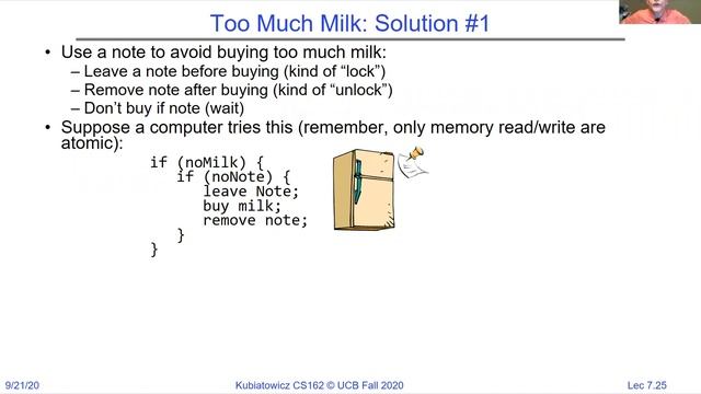 CS162 Lecture 7: Synchronization 2: Semaphores (Con't), Lock Implementation, Atomic Instructions