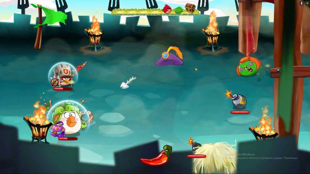 Angry Birds epic 3# "Пока корабль, я на землю"