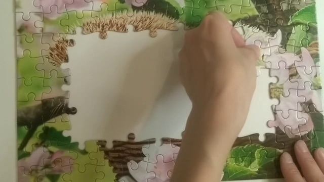 Ёжики. Собираем пазлы для детей