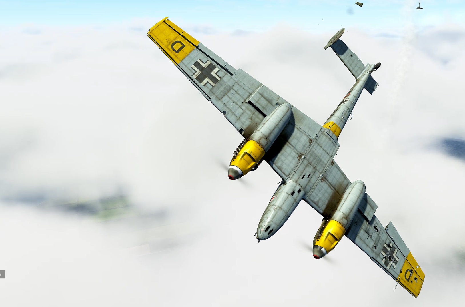 И-16 против Bf 110, удачно расстрелял опытного немца
