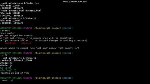 Git Tutorial : git commit