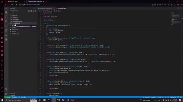 TCP Client Sync using C++ and PYN
