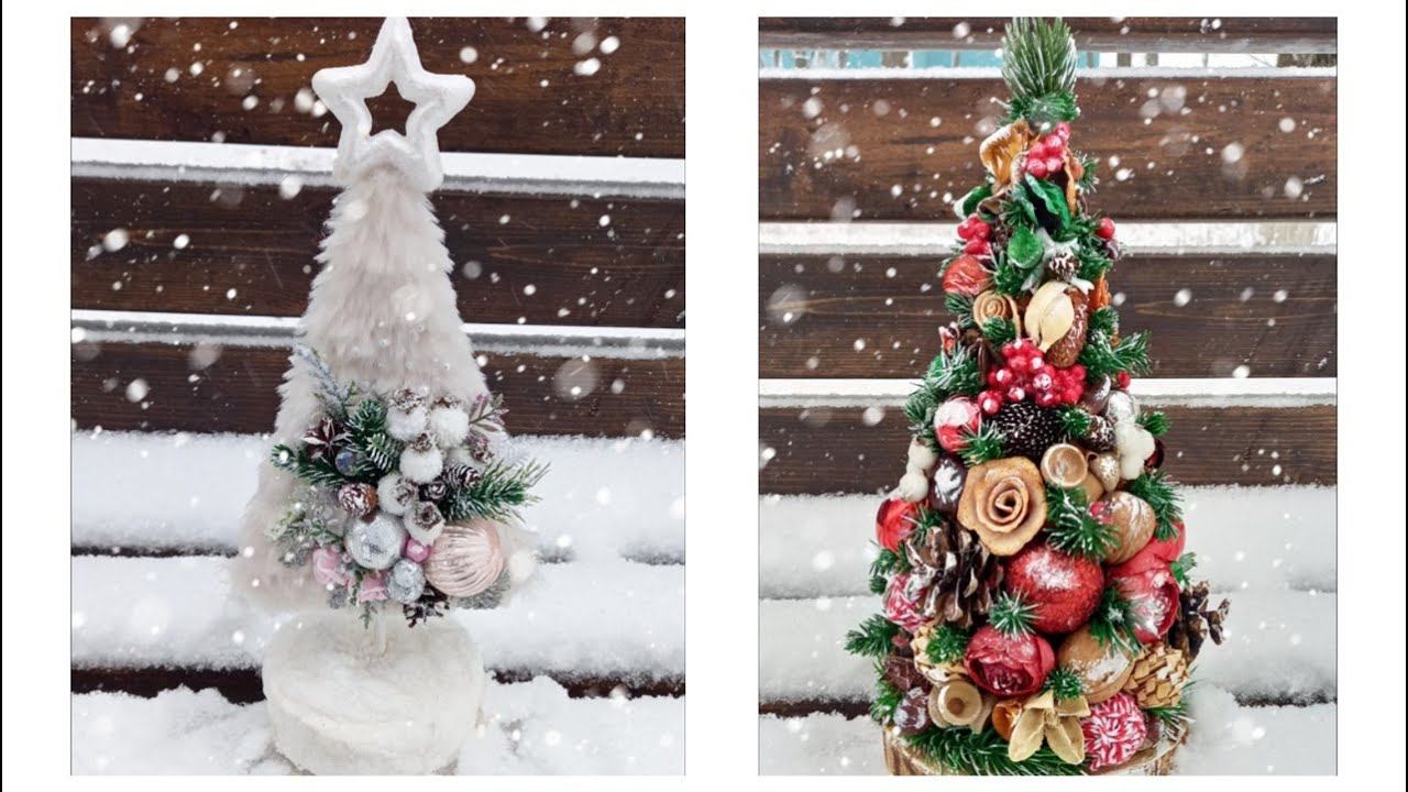 НОВОГОДНИЕ ЁЛОЧКИ СВОИМИ РУКАМИ!  DIY
