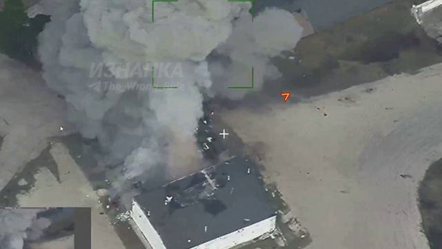 Уничтожение 32х гаубиц Д-20 на стоянке ВСУ ударом ОТРК в районе н.п. Ахтырка Сумской области.