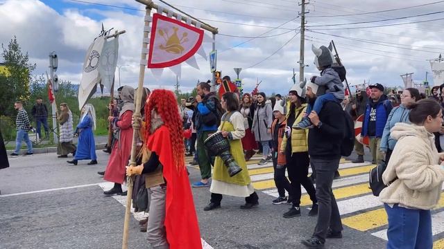 ИМАНДРА ВИКИНГ ФЕСТ  Мончегорск  IMANDRA VIKING FEST  Шествие викингов  МУРМАНСКАЯ ОБЛАСТЬ