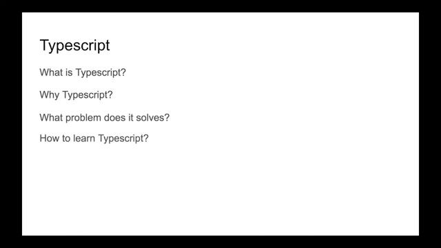 Angular Prerequisites