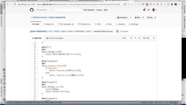 OCP: 8.  Deploying changes to your application, web hooks, CI/CD