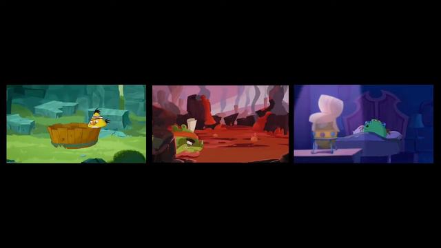 every angry birds toons played at the same time