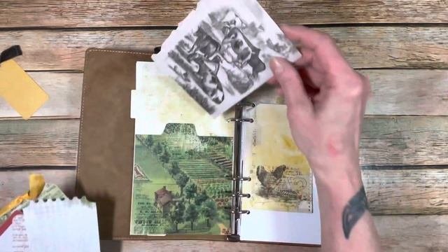 Elizabeth Craft Design Dies + 49 & Market Papers = Awesome Journal! For Country Craft Creations