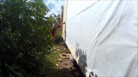 Строительство каркасной мастеркой 6х6 м. Часть 2. Строю один.