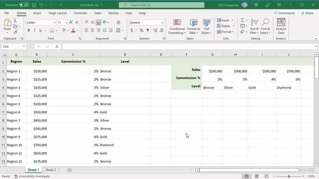 How to use HLOOKUP in Excel - Office 365