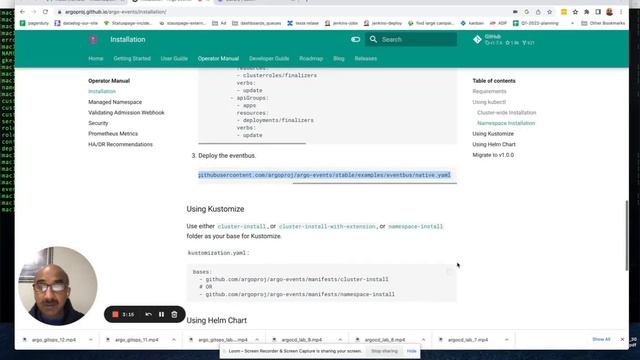 ARGO GitOps Lab #13 : Install Argo Event Bus on a Kubernetes Cluster and verify CRD & statefulset