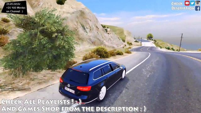 Danish 2015 Volkswagen Passat R Line   Unmarked Version - GTA V MOD _REVIEW