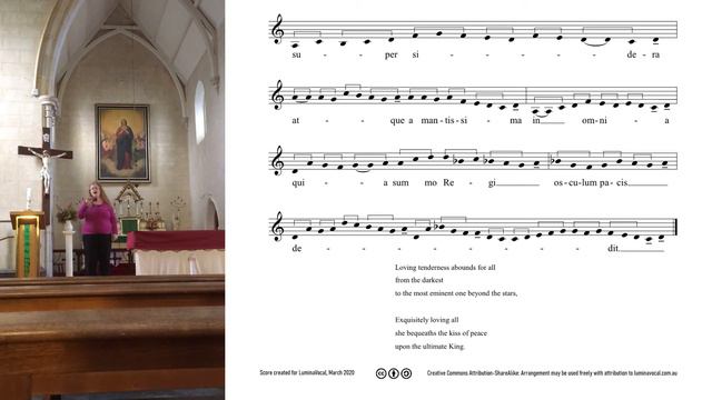 Lumina: Medieval music - Caritas abundat by Hildegard of Bingen (C12) - live performance with score