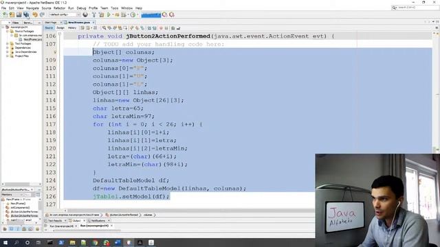 Java - geração de Alfabeto usando char e ASCII