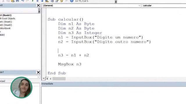 CAIXA DE VERIFICAÇÃO NO EXCEL VBA