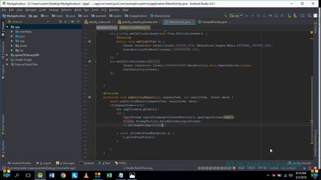 OpenCV with Android Studio Part 7.1(Load Image from Gallery and display it in an Image View )