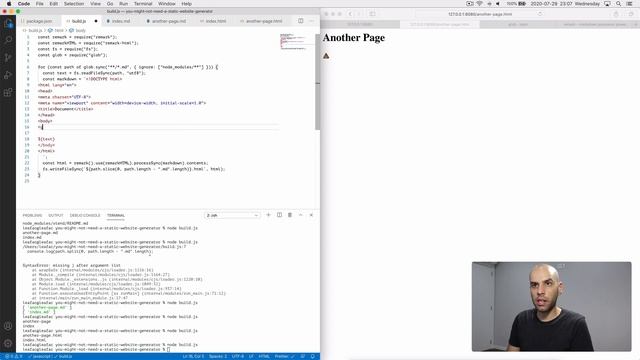You Might not Need a Static Website Generator