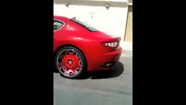 Red Maserati Gran Turismo on 22 Forgiato Wheels