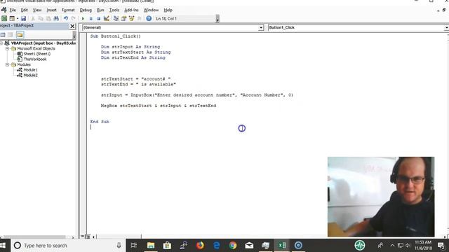 VBAString Tip 3: How to Make An Input Box Excel VBA With Msgbox Variable