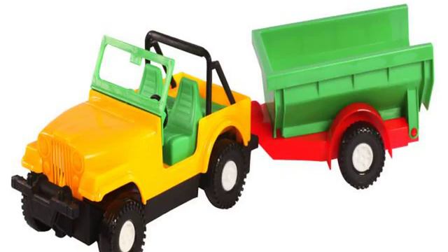 Детская игрушка WADER  Машина 'Джип с прицепом'