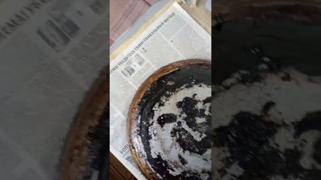 Чистка сковородок от нагара