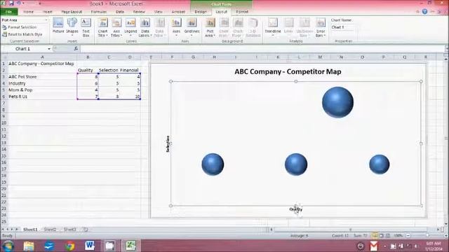 Excel 2010   Bubble Charts