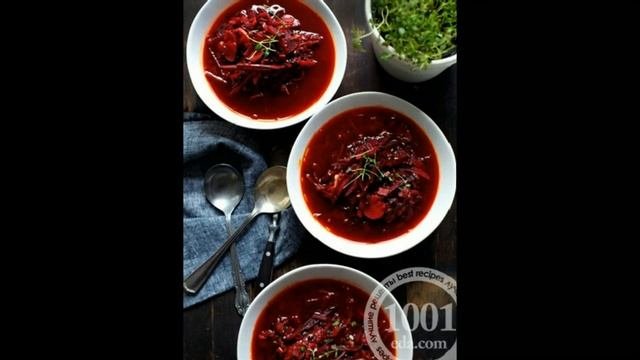 Рецепт борща со свеклой и черной чечевицей