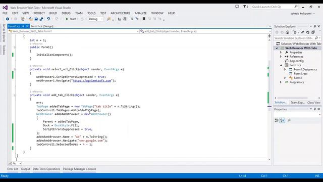 How to Create WebBrowser with Multiple Tabs in WinForms C#