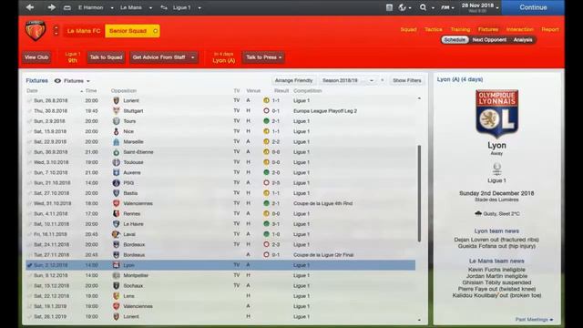 Football Manager 2013: Le Mans Odyssey Part 43 - DEC Update