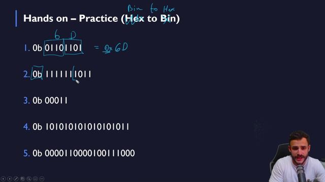 14.14. Hexadecimal Conversions (Bin to Hex)