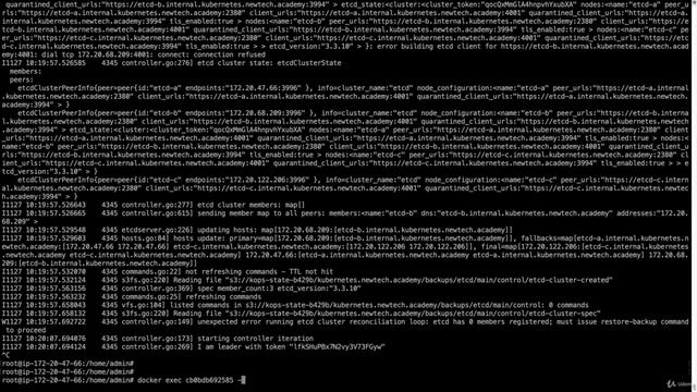 Quick demo on Distributed reliable key-value store ETCD Backup & Restore in Kubernetes