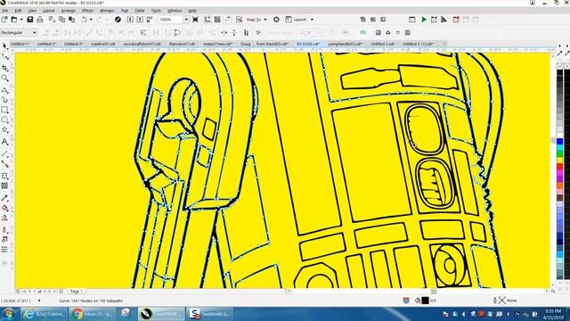 Corel Draw Tips  Tricks R2 D2 Clipart clean up
