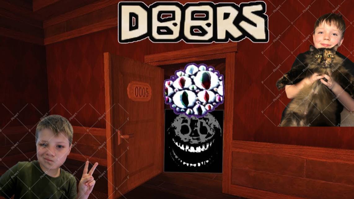 играем в роблокс с платоном Doors *первая часть у@KOT_jop*