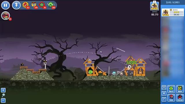 Halloween Day 2 - NO POWERUPS!! (Angry Birds Friends - Oct. 29th, 2012)