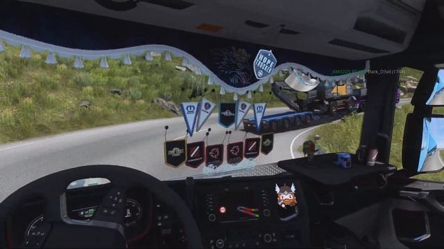 Madness on a Beautiful Reworked Austrian road | TruckersMP Timelapse