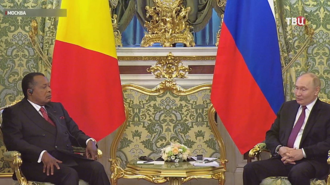 Путин проводит в Кремле переговоры с президентом Конго / События на ТВЦ