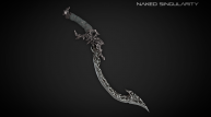 Curved Dagger | Medieval dark fantasy weapon в 3D от Naked Singularity Studio