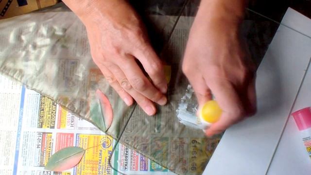 Розочки из трехлистных венчиков. Часть1 Листья
