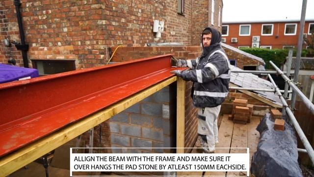 HOW TO INSTALL STEEL BEAMS *PROPERLY*
