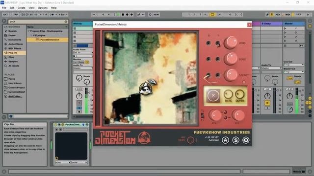 Pocket Dimension - Effect  VSTPlugin by FREAKSHOW INDUSTRIES PocketDimension Freakshowindustries