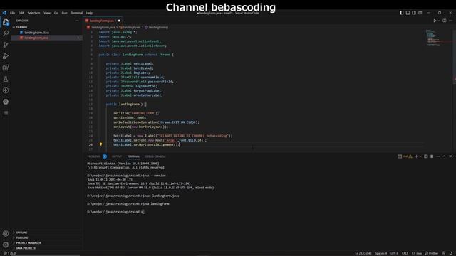 Tutorial JAVA Programming || Membuat Landing Form GUI Windows (1)
