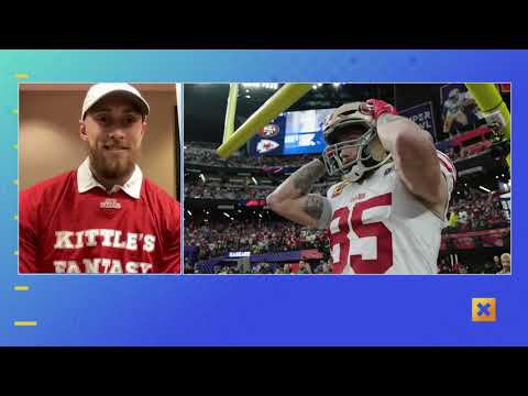 George Kittle wakes up with 'GMFB'