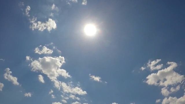 ФУТАЖ Небо солнце облака - Footage Sky sun clouds