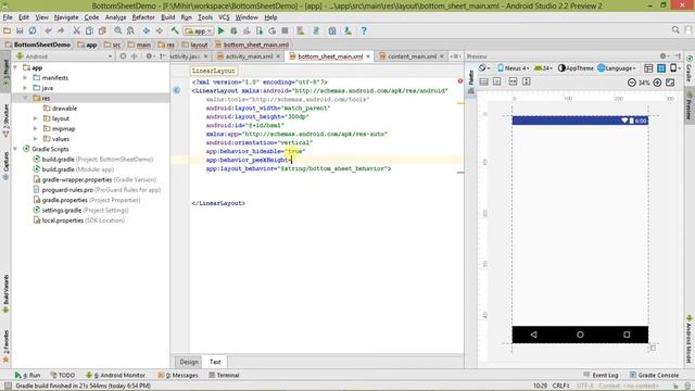 Android Bottom Sheet View Tutorial Part 2