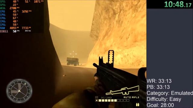 Stealth Force - The War On Terror - Easy Difficulty Speedrun Emu 20:7