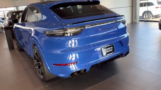 2023 Porsche Cayenne Turbo Coupe in Nogaro Blue, simply stunning!