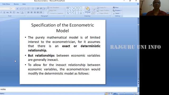 Introductions to Econometrics